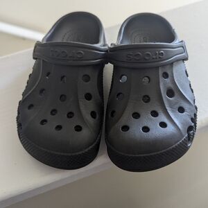 Toddler size 11 Crocs Black